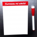 Tablita si marker magnetice rosu, Dumnezeu ma iubeste!